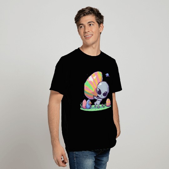 Alien with huge easter egg T Shirts