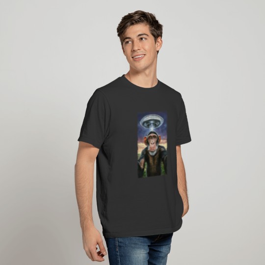 FUNNY SELFIE MONKEY WITH ALIEN T Shirts