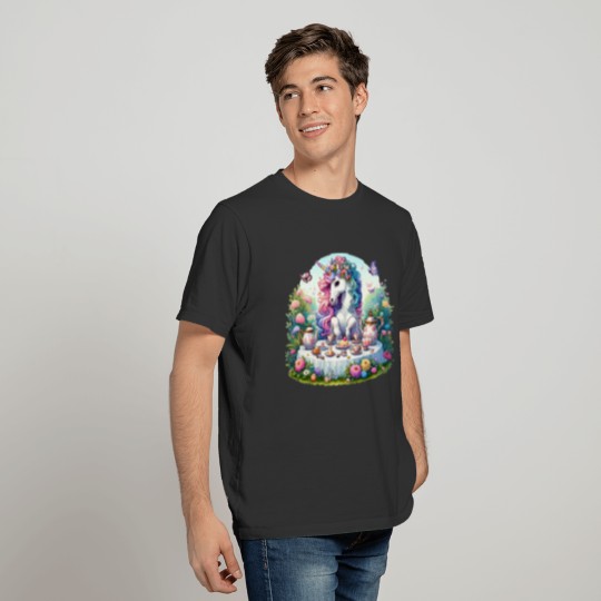 Unicorn's Forest Tea Party for Women, Girls and T Shirts
