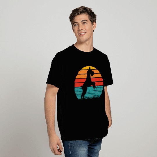 Schnauzer Dog Sunset T Shirts
