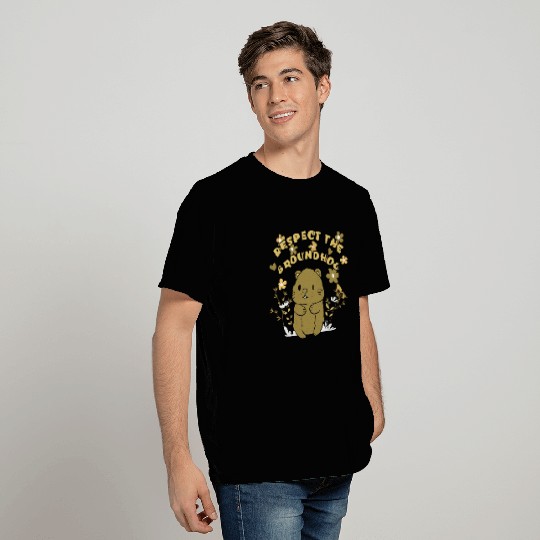 Respect The Groundhog,FUNNY Groundhog T Shirts