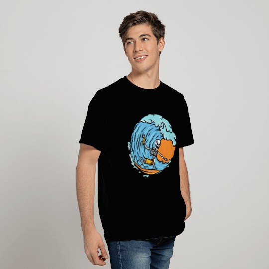 Surfing Skeleton T Shirts