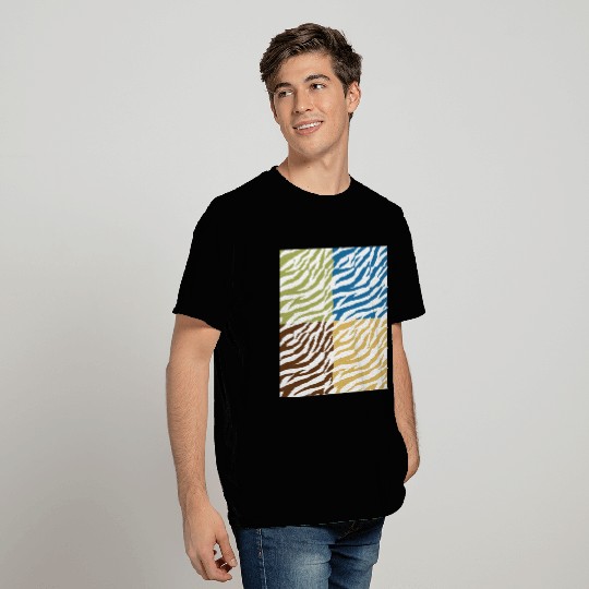 Tiger's skin print- stripes in a colorful pattern. T Shirts
