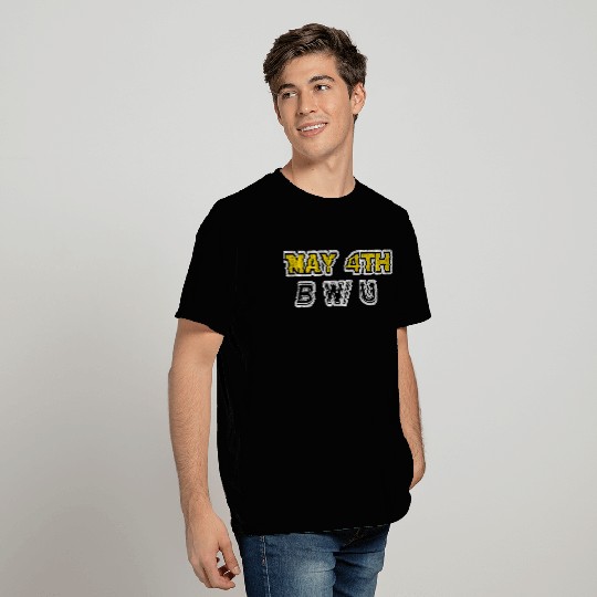 may 4th be with you YELLOW GRUNGE T Shirts