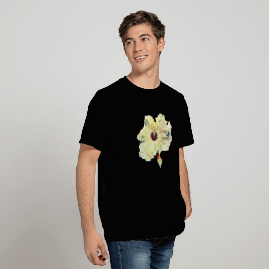 Yellow Flower, Primitive, Folk, Minimalist Art T Shirts