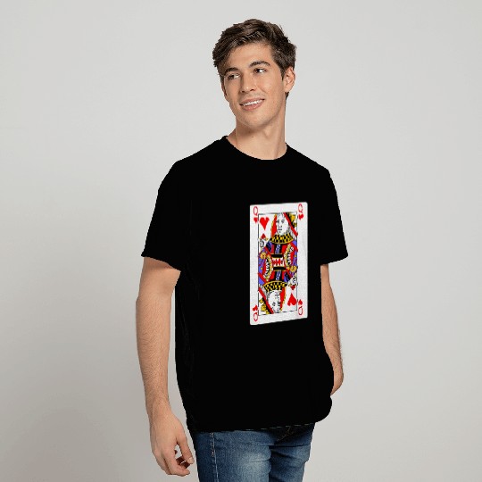 Queen of Hearts Playing Card T Shirts
