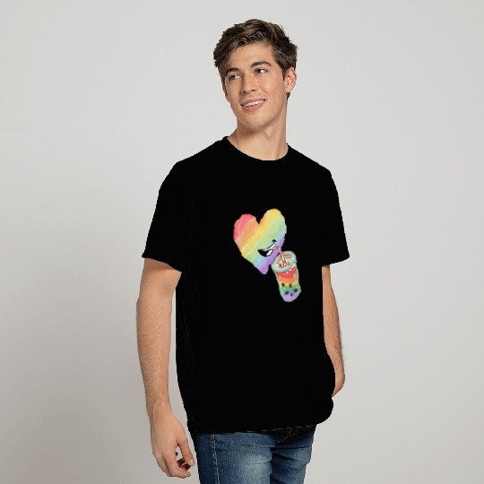Rainbow heart T Shirts