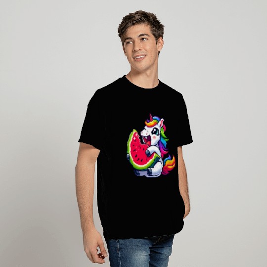 Unicorn Watermelon Summer Design T Shirts