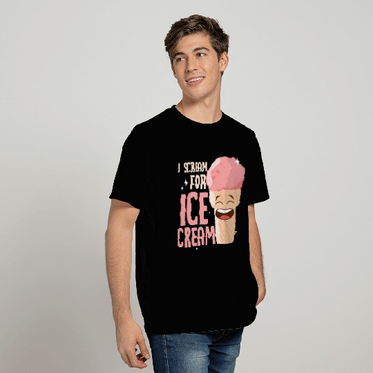 I Scream For Ice Cream Summer Scoop Cone T Shirts
