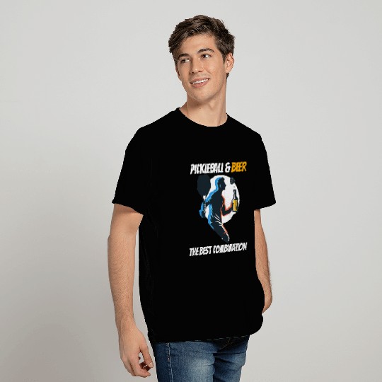 Pickleball & Beer The Best Combination Fun Graphic T Shirts