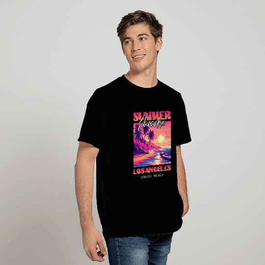 Summer Paradise Los Angeles Venice Beach T Shirts