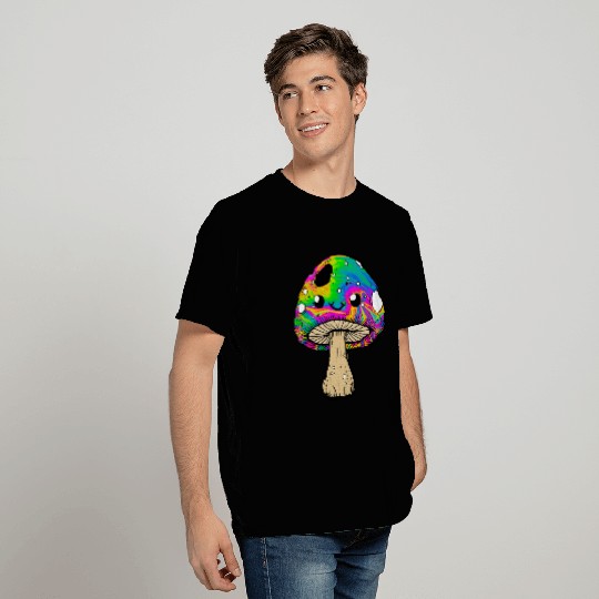psychedelic Kawaii Mushroon T Shirts