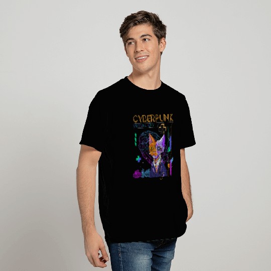 Cyberpunk Technology Synthwave Japanese T Shirts
