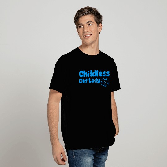 childless cat lady T Shirts