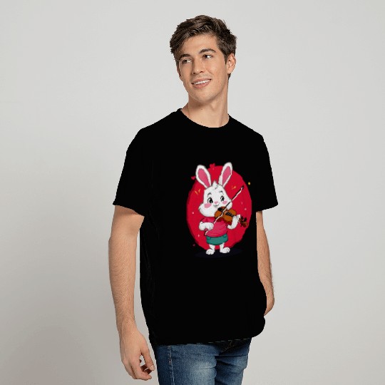Cute Cat T Shirts Playing the Violin