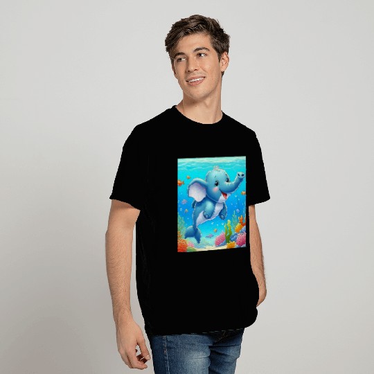 The elephant-dolphin T Shirts