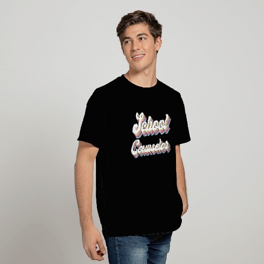 School Counselor Retro 80s 90s T Shirts