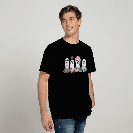 Psychedelic Retro Ghosts Groovy, Disco, Hippie T Shirts