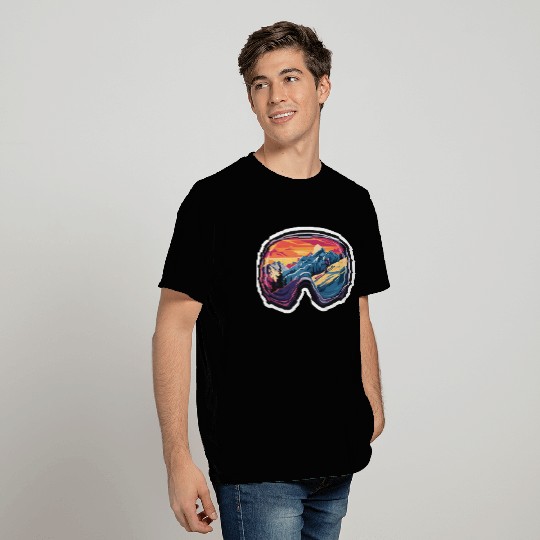 Skiing Winter fun Ski Goggles for a Skiers T Shirts