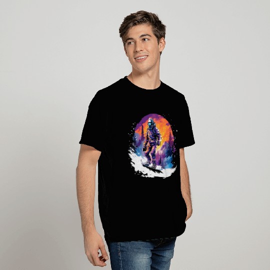Snowboarding 80s Look T Shirts