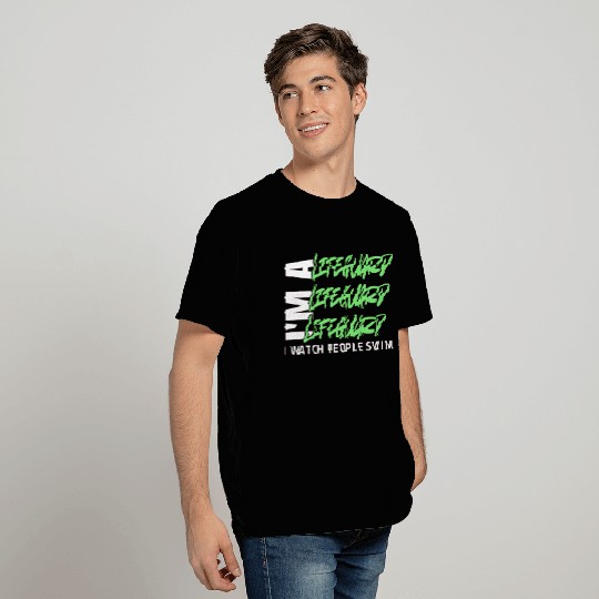 Funny Modern Typography lifeguard instructor Swim T Shirts
