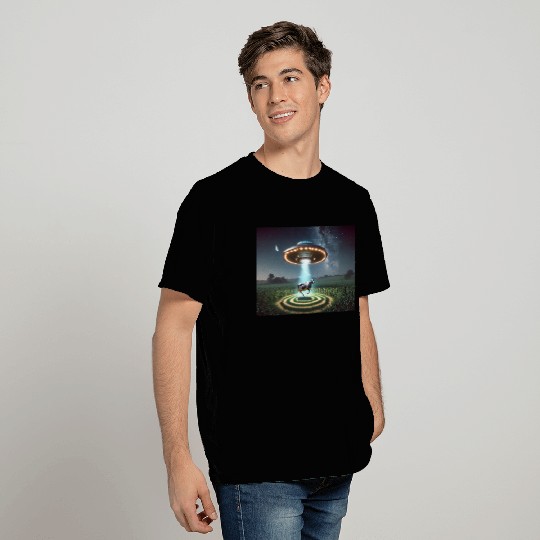 Alien Cow Abduction T Shirts