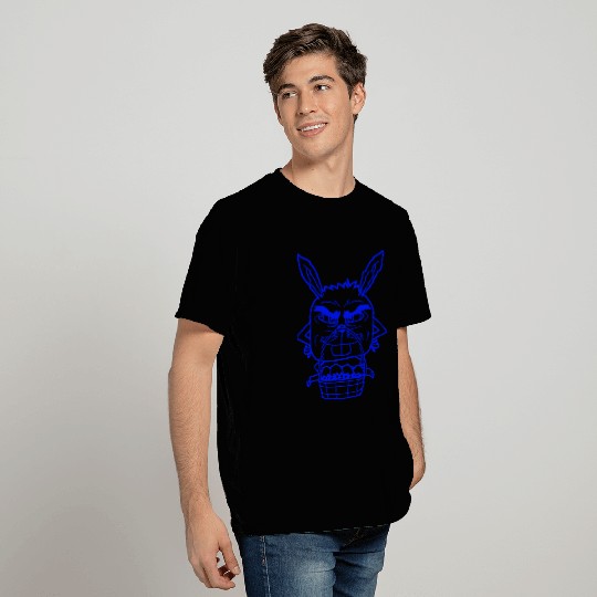 Easter Bunny Eggs Basket Evil Eye Dangerous Smile T Shirts