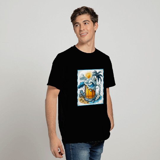 Beer Beach Design T Shirts
