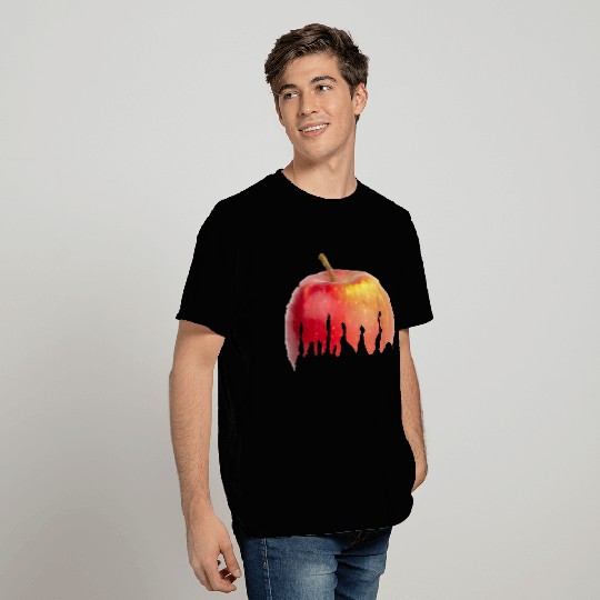 Melting Apple Surreal Art Design T Shirts