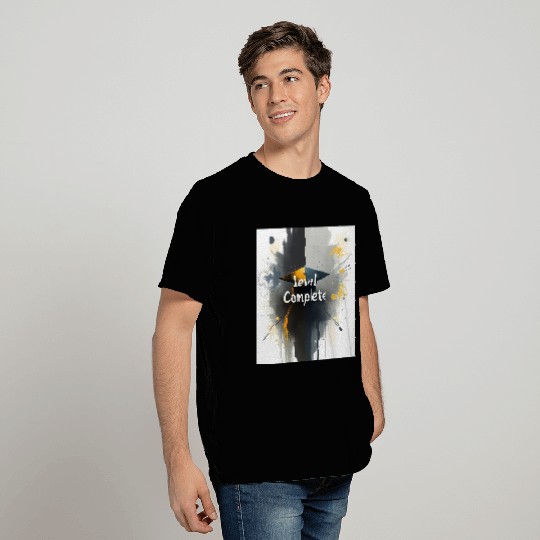 Level Complete – Gamer Style Graduation T Shirts