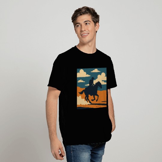 Wild West Cowboy Ride T Shirts
