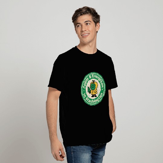 Pacific Northwest Charm Washington Vintage Apple T Shirts