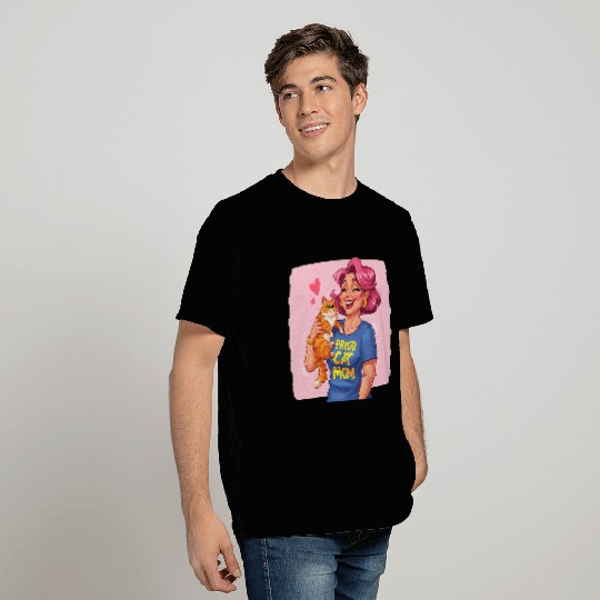 Proud Cat Mom Style T Shirts