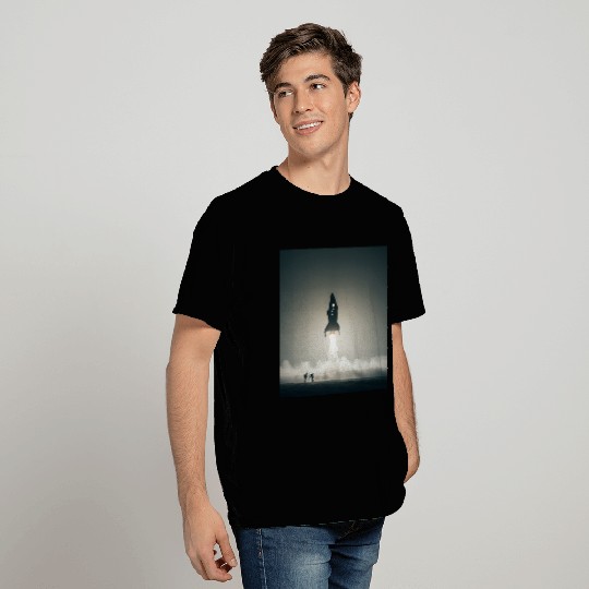 Ethereal Misty Forest Scene T Shirts