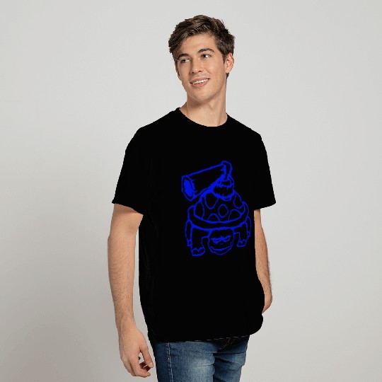 Turtle shell gun shoot war attack tank weapon cool T Shirts
