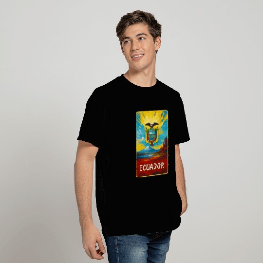 Ecuador - Colorful Emblem T Shirts