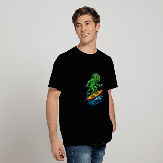 chupacabra surfing T Shirts