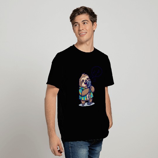 Hawaiian Singing Sloth T Shirts