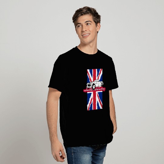 Classic Austin-Healey script and illustration T Shirts