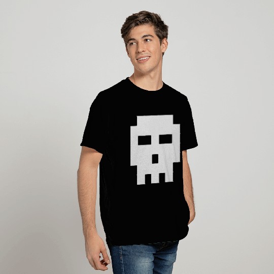 Scott Pilgrim 8-bit Skull Vector T Shirts