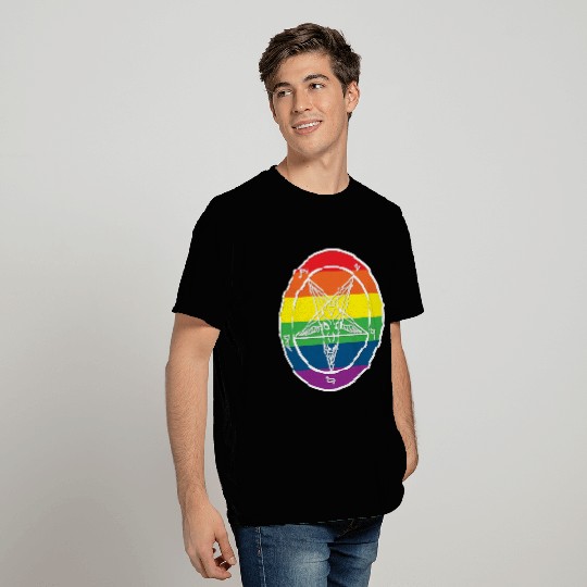 Baphomet Rainbow pride T Shirts
