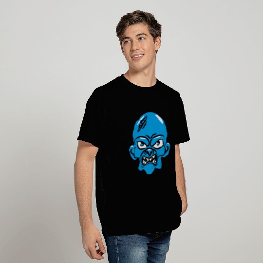 zombie funny comic head T Shirts