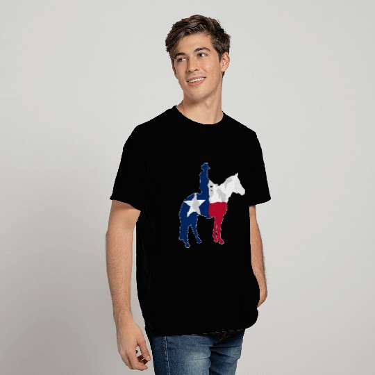 Texas Cowboy Flag T Shirts