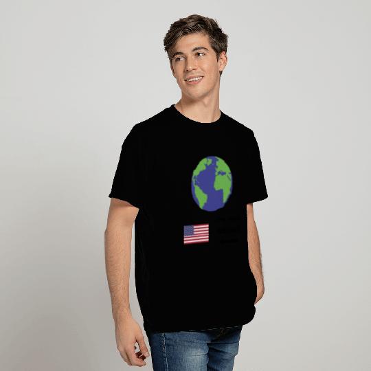 Earth - I'm with stupid usa T Shirts
