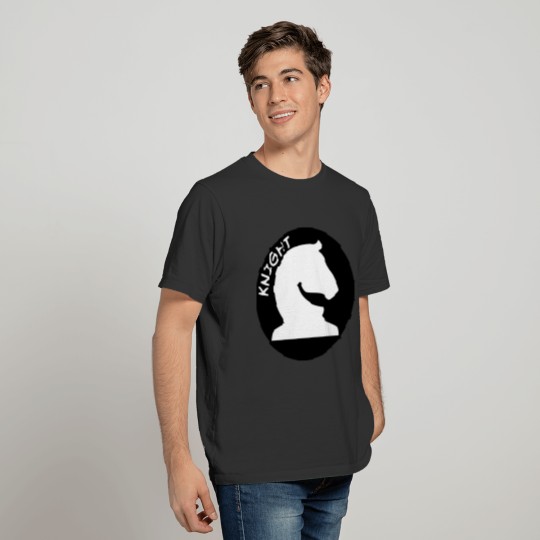 Chess Piece with Name White Knight T-shirt
