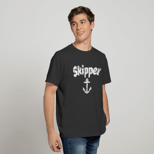 Skipper Anchor Boating & Shipping (Vintage White) T Shirts