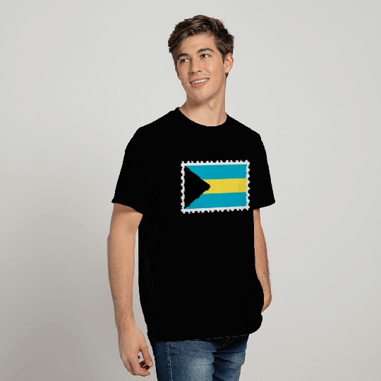 Bahamas flag stamp T Shirts