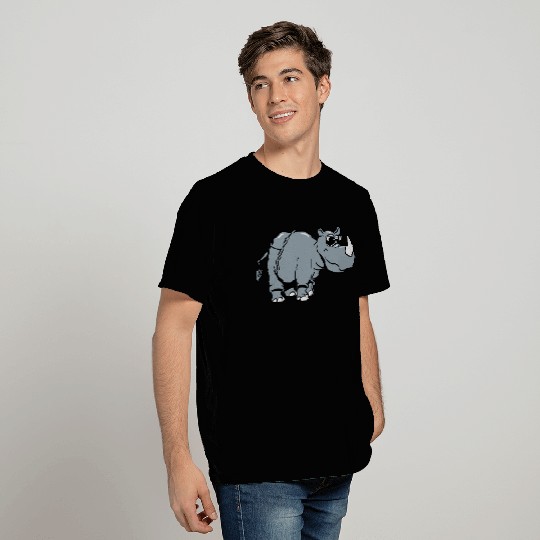 rhinoceros cute funny sunglasses T Shirts