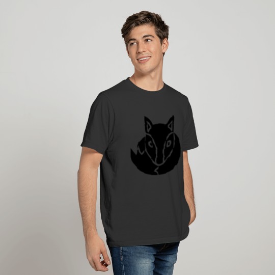 black round lying ball sleeping fox nice design co T Shirts