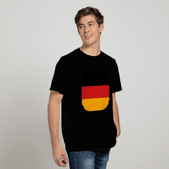 button 3 colors germany nation black red gold flag T Shirts